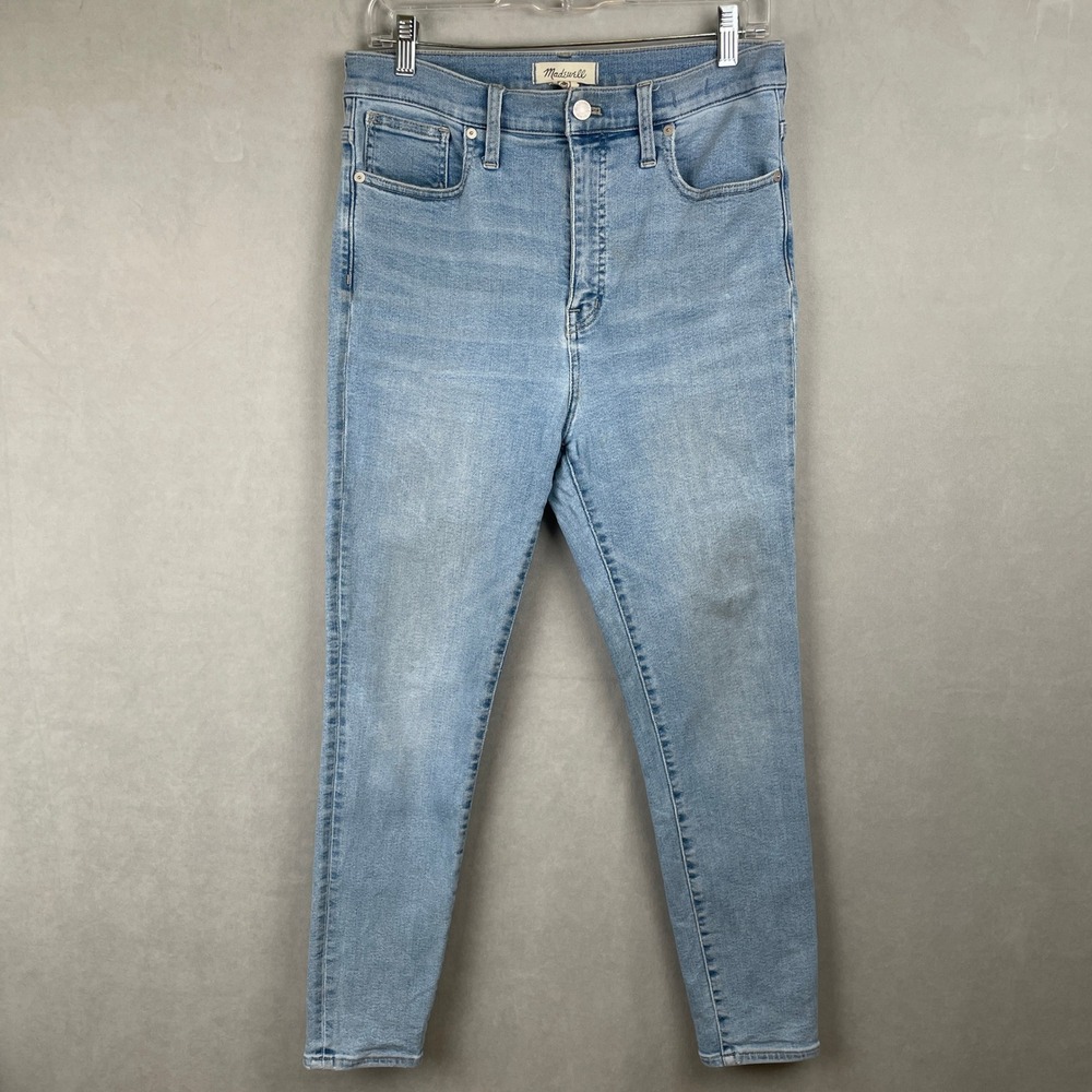 Madewell High-Rise Skinny Crop Jeans Lt Blue Tencel Stretch Everyday 29(30)x26